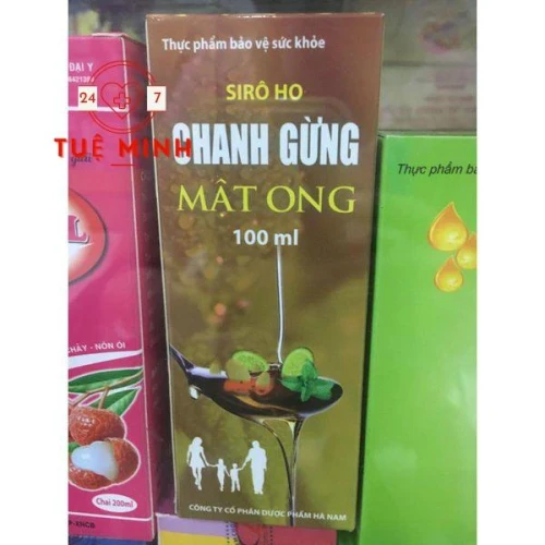 Siro chanh gừng - mật ong