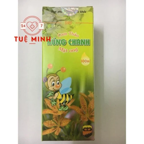 Siro húng chanh, cam thảo, mật ong