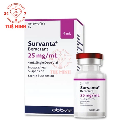 Survanta 25mg/ml AbbVie - Thuốc điều trị hội chứng suy hô hấp ở trẻ sinh non