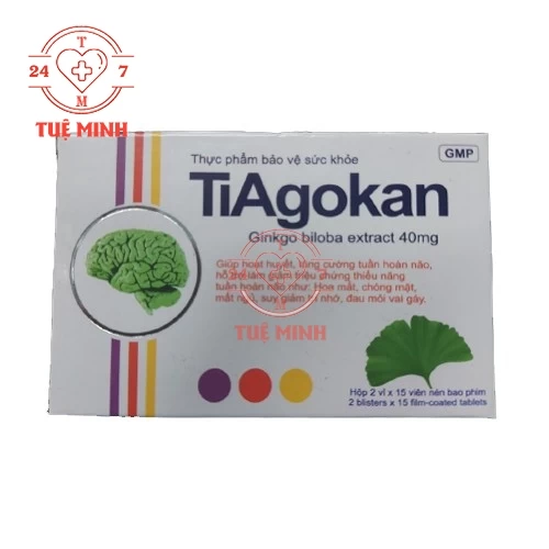 Thực phẩm bảo vệ sức khỏe TiAgokan - Hỗ trợ điều trị triệu rối loạn nhận thức