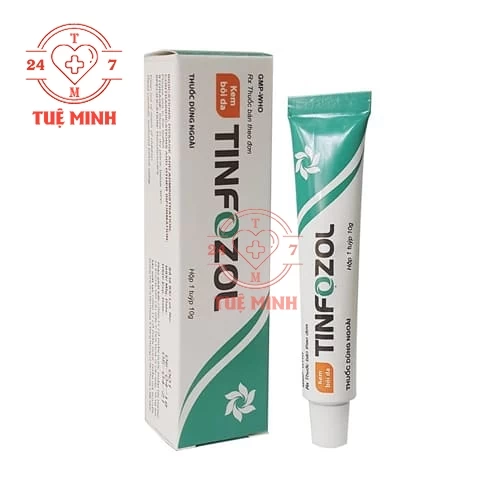 Tinfozol 10g - Thuốc điều trị viêm da, vảy nến, côn trùng cắn (10 hộp)