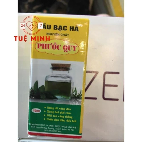 Tinh dầu bạc hà loại 1 ” 10ml” phước quy