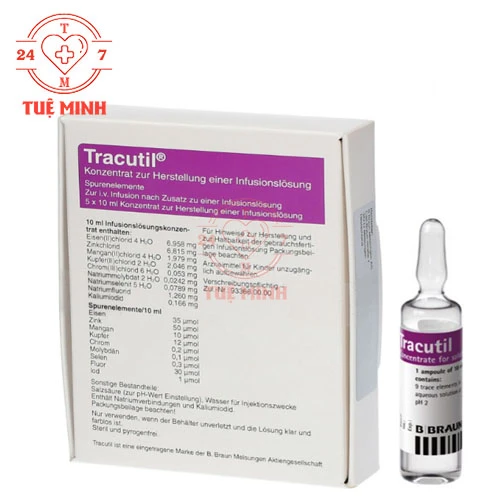 Tracutil B.Braun - Bổ sung nguyên tố vi lượng cho cơ thể