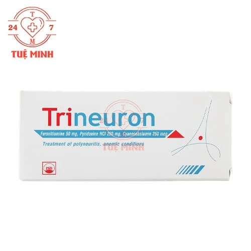 Trineuron Pymepharco - Thuốc điều trị các bệnh do thiếu vitamin B1, B6, B12