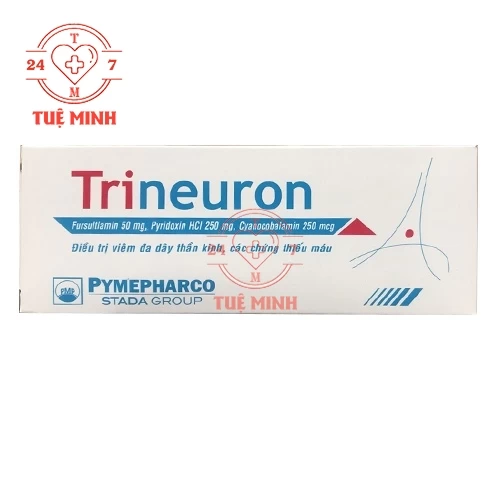 Trineuron Pymepharco - Thuốc điều trị các bệnh do thiếu vitamin B1, B6, B12