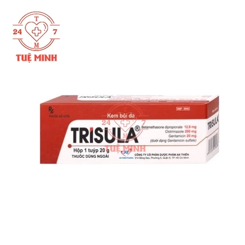 Trisula 20g An Thiên - Thuốc bôi điều trị viêm ngoài da (10 hộp)