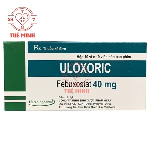 Uloxoric 40mg - Thuốc điều trị tăng acid uric máu hiệu quả