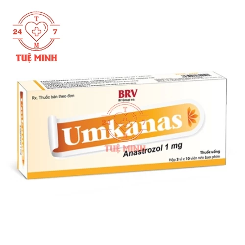 Umkanas 1mg - Anastrozol 1mg BRV Healthcare