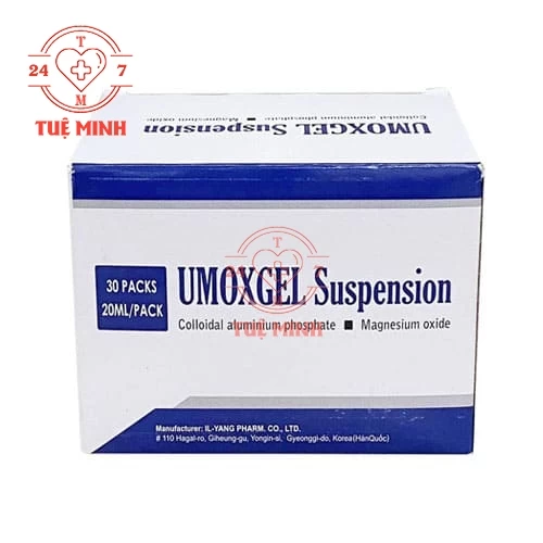 Umoxgel Suspension - Thuốc điều trị trường hợp dạ dày tiết acid dịch vị quá nhiều