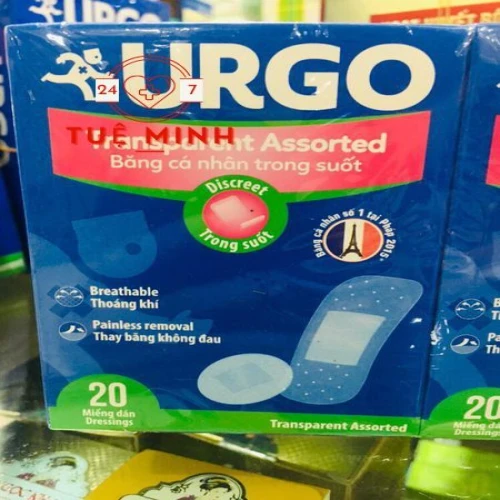 Urgo transparent assorted (20 miếng)