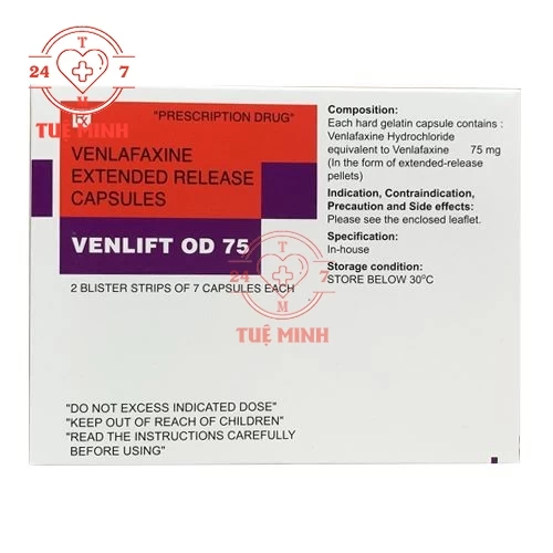 Venlift OD 75 - Thuốc điều trị trầm cảm hiệu quả của Ấn Độ