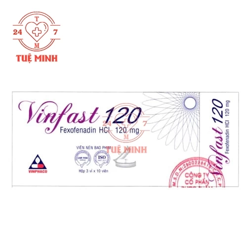 Vinfast 120 - Fexofenadin hydroclorid 120mg Vinphaco