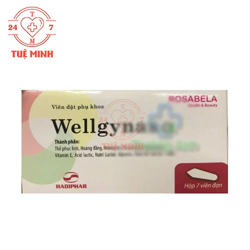Wellgynax Alpha - Viên đặt âm đạo hỗ trợ điều trị viêm, nấm của Hadiphar