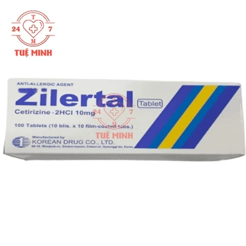 Zilertal Tablet - Cetirizin dihydrochloride 10mg Korean Drug