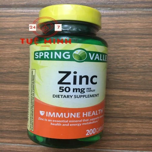 Zinc spring valley 50 mg, lọ 200 viên