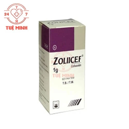 Zoliicef 1g Pymepharco - Thuốc điều trị nhiễm khuẩn