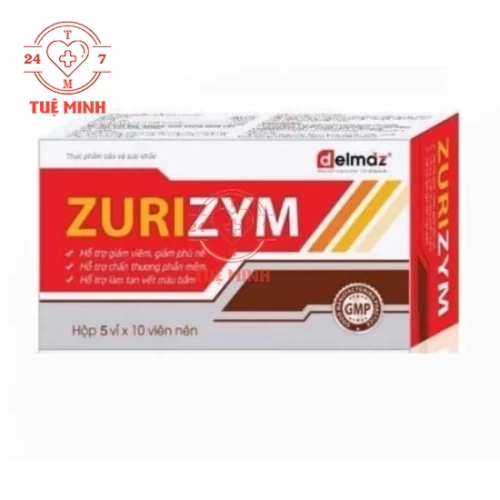 Zurizym Dolexphar - Hỗ trợ giảm viêm, giảm phù nề