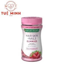 Hair, Skin & Nails Gummies 60 viên (vị dâu) - Hỗ trợ chăm sóc da, móng, tóc 