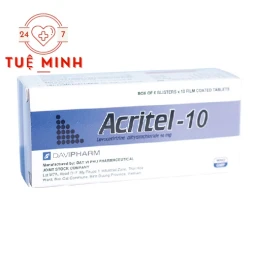 Acritel-10 - Thuốc điều trị dị ứng hiệu quả của Davipharm