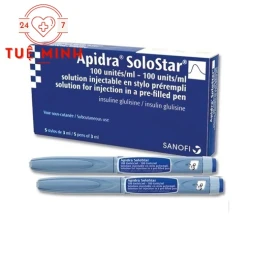 Apidra Solostar 100IU/ml -  Thuốc điều trị bệnh đái tháo đường hiệu quả
