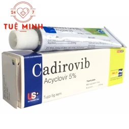 CADIROVIB 5g USP - Thuốc điều trị nhiễm virus Herpes simplex hiệu quả