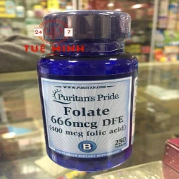 Acid folic puritans pride 400mcg 250 viên