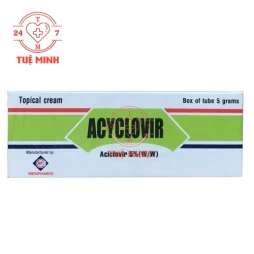 Acyclovir medipharco cream 5g (10 hộp)