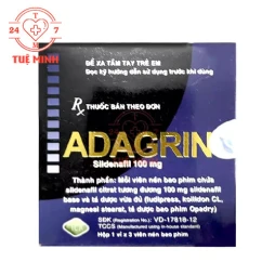 Adagrin 100mg ICA - Thuốc điều trị rối loạn cương dương