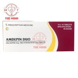 Amdepin Duo Cadila - Thuốc điều trị tăng huyết áp