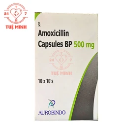 Amoxicillin Capsules BP 500mg Aurobindo - Thuốc điều trị nhiễm khuẩn hiệu quả