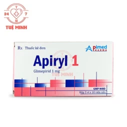 Apiryl 1 Apimed - Thuốc điều trị đái tháo đường tuýp 2