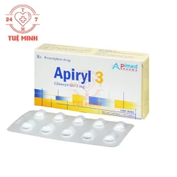 Apiryl 3 Apimed - Thuốc điều trị đái tháo đường tuýp 2
