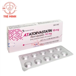 A.T Atorvastatin 10mg - Thuốc điều trị tăng lipid máu hiệu quả