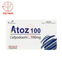 Atoz 100 Medisun - Thuốc điều trị nhiễm khuẩn hiệu quả