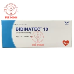 Bidinatec 10 Bidiphar - Thuốc điều trị bệnh cao huyết áp