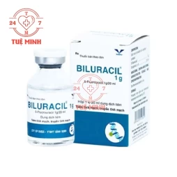 Biluracil 1g Bidiphar - Thuốc làm thuyên giảm các bệnh carcinom đại tràng
