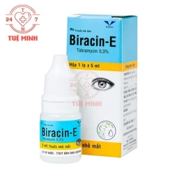 Biracin-E 5ml Bidiphar - Thuốc điều trị nhiễm khuẩn mắt
