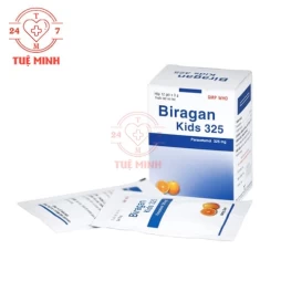 Biragan Kids 325 Bidiphar - Thuốc điều trị các chứng đau và sốt từ nhẹ đến vừa