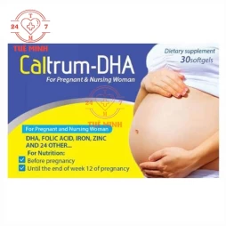 Caltrum DHA - Hỗ trợ bổ sung dưỡng chất cho mẹ bầu hiệu quả