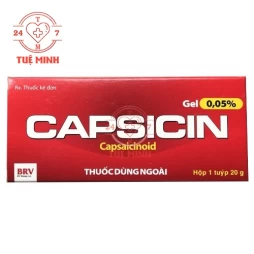 Capsicin gel 0,05% - Thuốc điều trị viêm khớp của BV Pharma