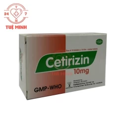 Cetirizin 10mg Armephaco - Thuốc điều trị viêm mũi dị ứng