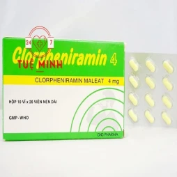 Clorpheniramin 4mg hậu giang