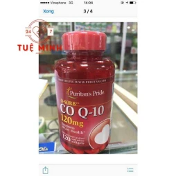 Co q10 120mg - 120 viên puritans pride