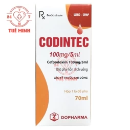 Codintec 100mg/5ml Dopharma (70ml) - Thuốc uống điều trị nhiễm khuẩn hiệu quả