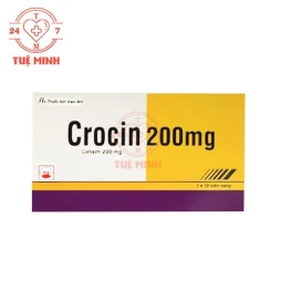 Crocin 200mg Pymepharco - Thuốc điều trị nhiễm khuẩn