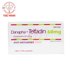 Danapha-Telfadin 60mg - Điều trị triệu chứng trong viêm mũi dị ứng