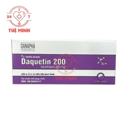 Daquetin 200 Danapha - Thuốc điều trị rối loạn lưỡng cực