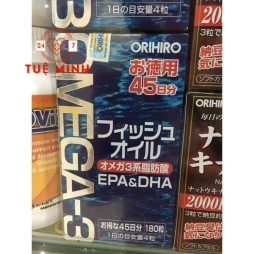 Dầu cá omega 3 orihiro 180 viên nhật bản