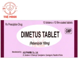 Dimetus 100mg Aju - Thuốc điều trị loét dạ dày, viêm dạ dày cấp 