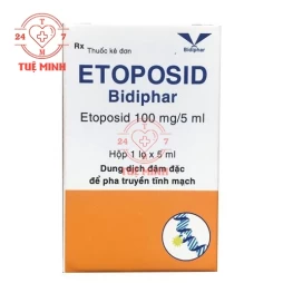 Etoposid 100mg/5ml Bidiphar - Thuốc điều trị ung thư